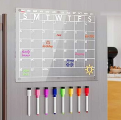 Acrylic Planner Magnetic Dry Erase Calendar