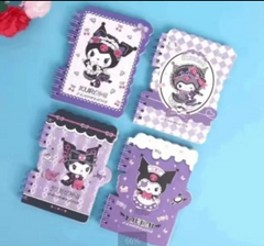 A8 Kuromi Theme Spiral Bound Diary